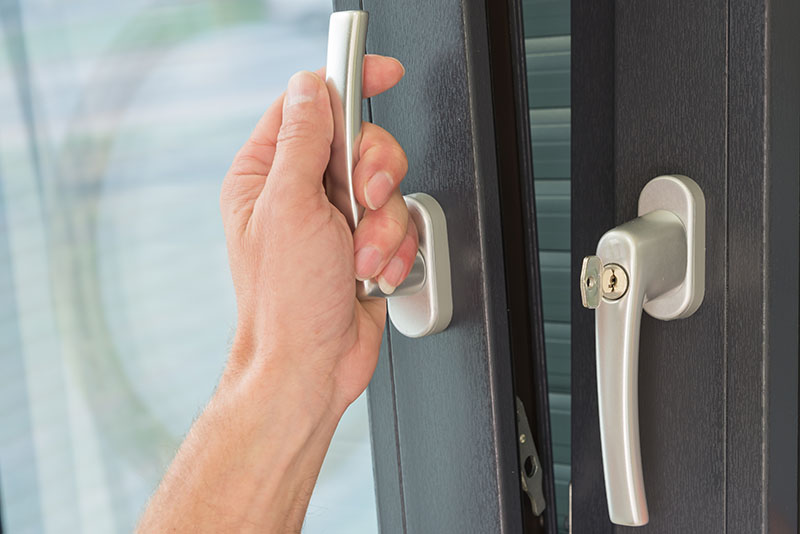 aluminium window lock handle